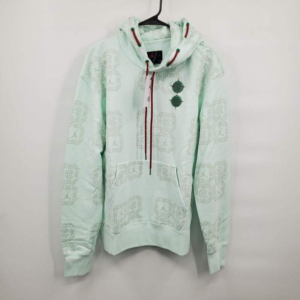 Jordan x CLOT All Over Print Sweatshirt Hoodie Men Size Small NWT